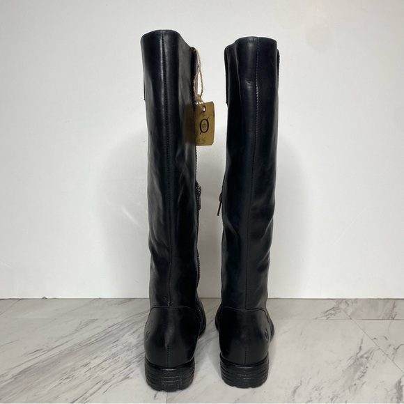 New! Born Shaunie Black Leather Riding Boot 6 1/2 M - Picture 3 of 15